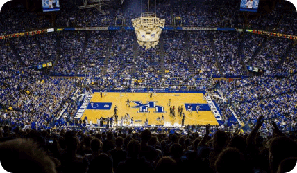 UK basketball game packed with fans